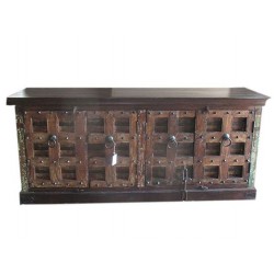 Antique sideboard chest gothic rustic buffet vintage indian console furniture