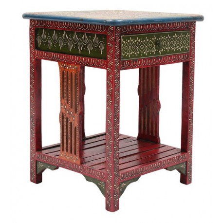 Hand Painted Rajasthani End Table